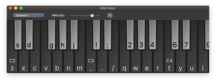 MidiKeys screenshot